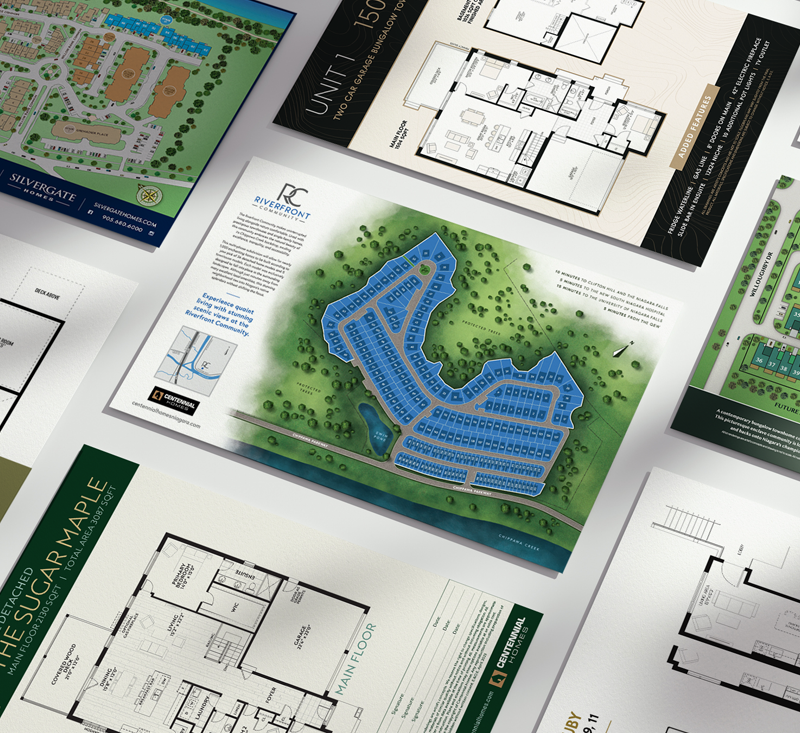 Siteplans created by 180 Marketing